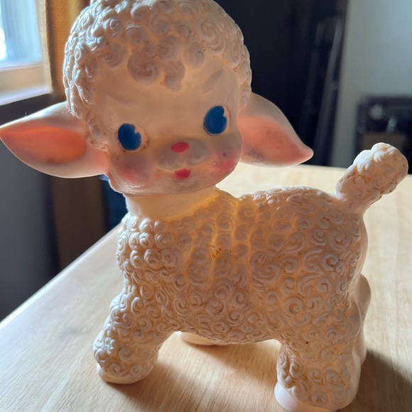 Vintage 1955 squeaky Toy Lamb - Picture 2 of 8